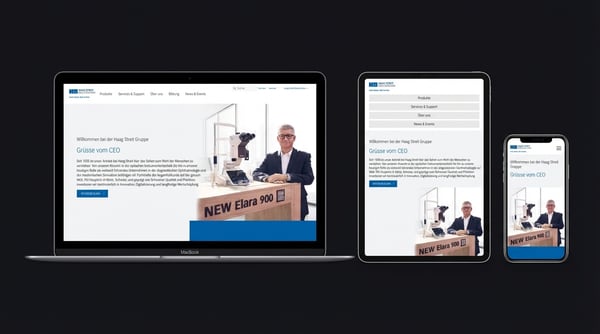 HAAG-STREIT: Multisite Website Relaunch mit Pimcore PIM