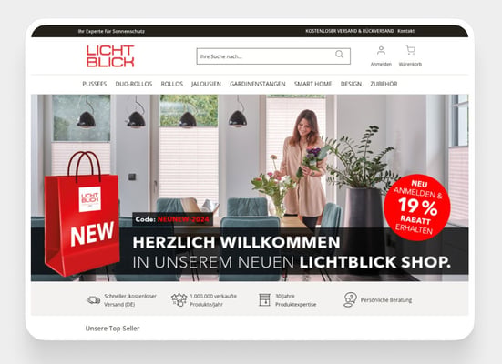 Lichtblick: Webshop-Relaunch mit Multi-Step-Konfigurator