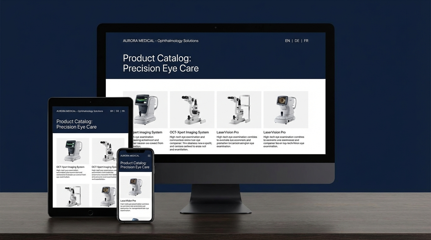 HAAG-STREIT: Multisite Website Relaunch mit Pimcore PIM