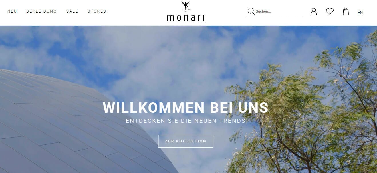 monari: Fashion-Magazin-Shop für internationales Modelabel